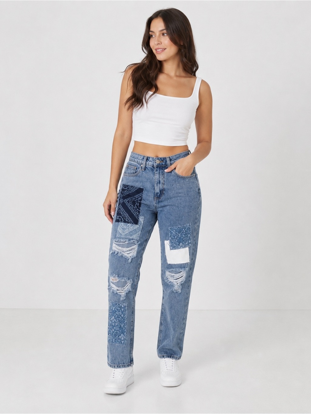 Simple Society Jeans Straight Super High Rise Size 3 vintage look